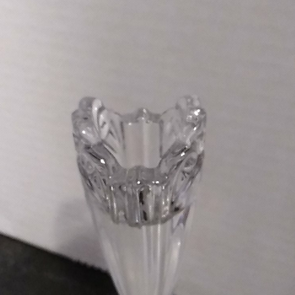 Glass Candlesticks ( pair) - Picture 6 of 7